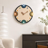 wozoom Modern Cream Style Wall Clock Colorful Wood Silent Non Ticking Decorative Clock