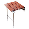 Wood Folding Wall Mounted Relaxation Shower Chair Solid Seat, Folding Solid Chair