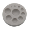 Round Silicone Fondant Cake Mold DIY Baking Decoration Chocolate Tool, Round Silicone(Grey), Round Silicone(Pink)