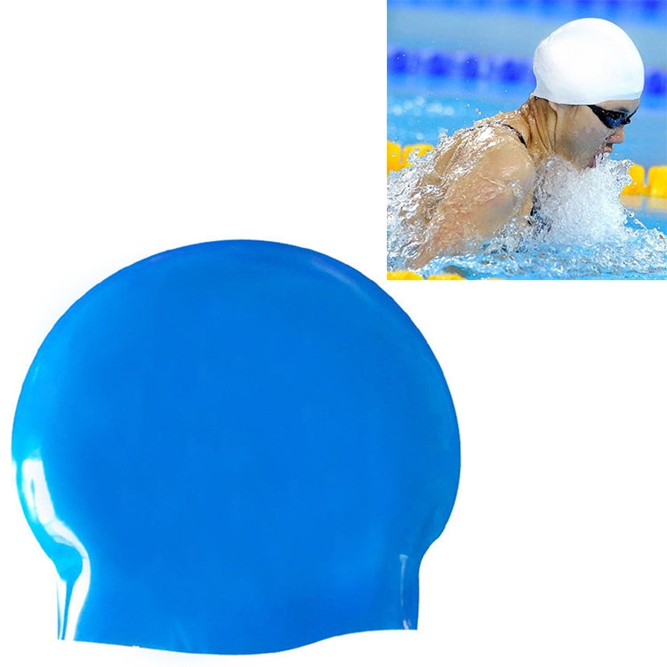 Glossy Seamless Pure Silicone High Elasticity Professional Swimming Cap, Glossy Seamless (Blue), Glossy Seamless (White), Glossy Seamless (Red), Glossy Seamless (Purple), Glossy Seamless (Yellow)