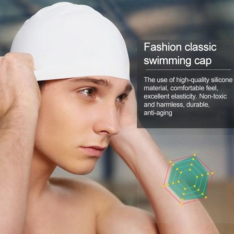 Glossy Seamless Pure Silicone High Elasticity Professional Swimming Cap, Glossy Seamless (Blue), Glossy Seamless (White), Glossy Seamless (Red), Glossy Seamless (Purple), Glossy Seamless (Yellow)