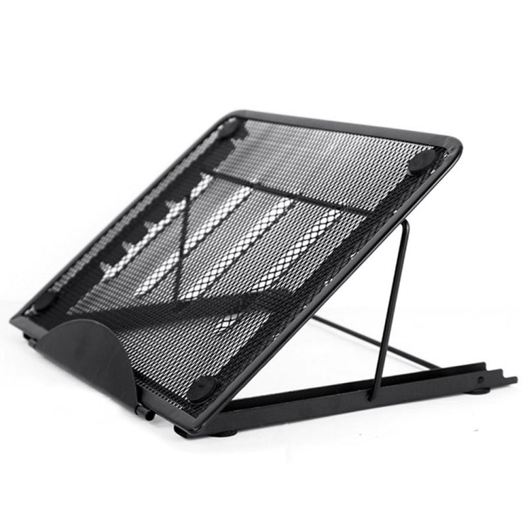 Portable Desktop Folding Cooling Metal Mesh Adjustable Ventilated Holder