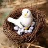 Rattan Nest Bird Bird Crafts Chicken Nest DIY Handmade Bird Nest Scene Props, 12cm, 15cm