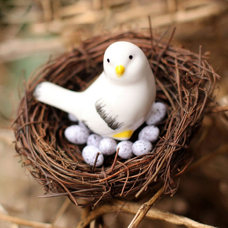 Rattan Nest Bird Bird Crafts Chicken Nest DIY Handmade Bird Nest Scene Props, 12cm, 15cm