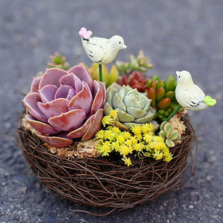 Rattan Nest Bird Bird Crafts Chicken Nest DIY Handmade Bird Nest Scene Props, 12cm, 15cm