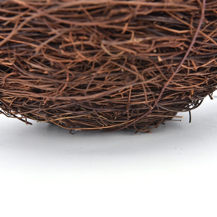 Rattan Nest Bird Bird Crafts Chicken Nest DIY Handmade Bird Nest Scene Props, 12cm, 15cm