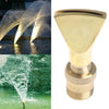 Water View Rockery Fountain All Copper Stainless Steel Adjustable Universal Fan-shaped Flat Nozzle, 6 Point, 1寸, 1.5寸, 2寸
