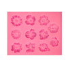 Fondant Cake Silicone Mold Chocolate Mold DIY Trumpet Flower Sun Flower Baking Decoration, Sun Flower Shape(Pink), Sun Flower Shape(Gray)