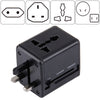 World-Wide Universal Travel Concealable Plugs Adapter with & Built-in Dual USB Ports Charger for US, UK, AU, EU