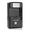 Universal Cell Phone Battery Charger with USB Output & LCD Display, US Plug, 800mA/1300mA