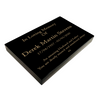 Granite Memorial Tablet Free Personalised Gold Engraving Polished Black Granite