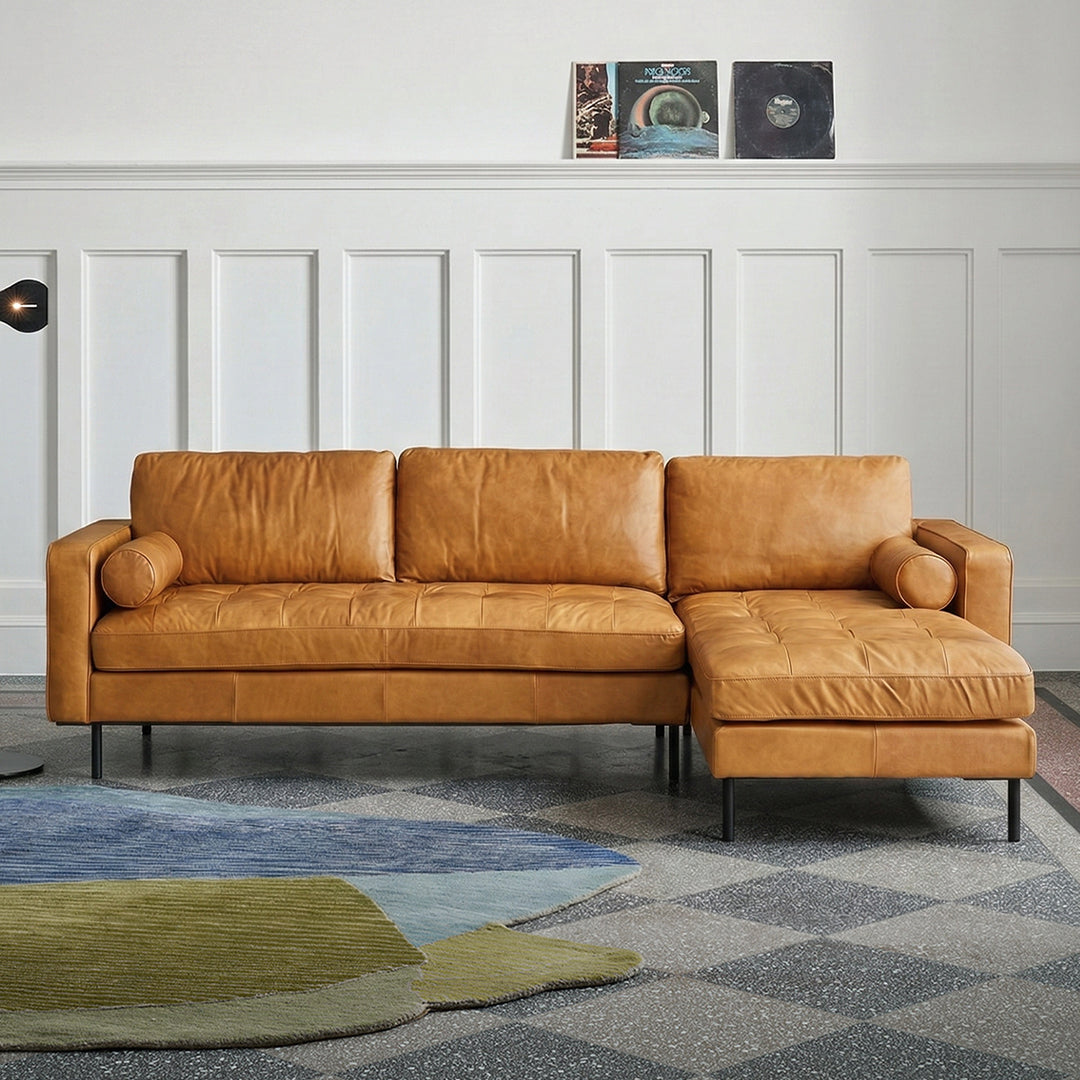 Porto Three Seater Sofa, Real Leather