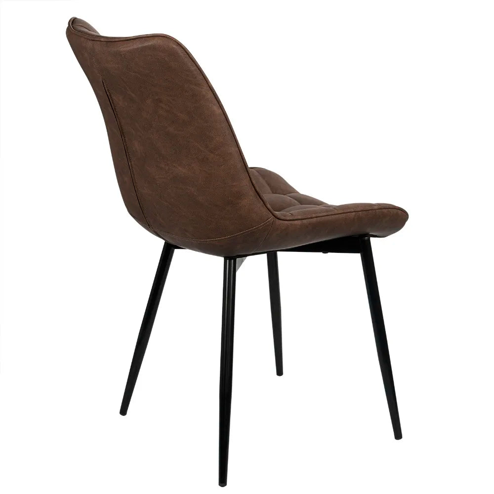 4PCs/Set Faux Leather/Fabric/Velvet/Linen Kitchen Chair  Dining Chairs Stable Metal Legs Upholstered Seat Kitchen Furniture