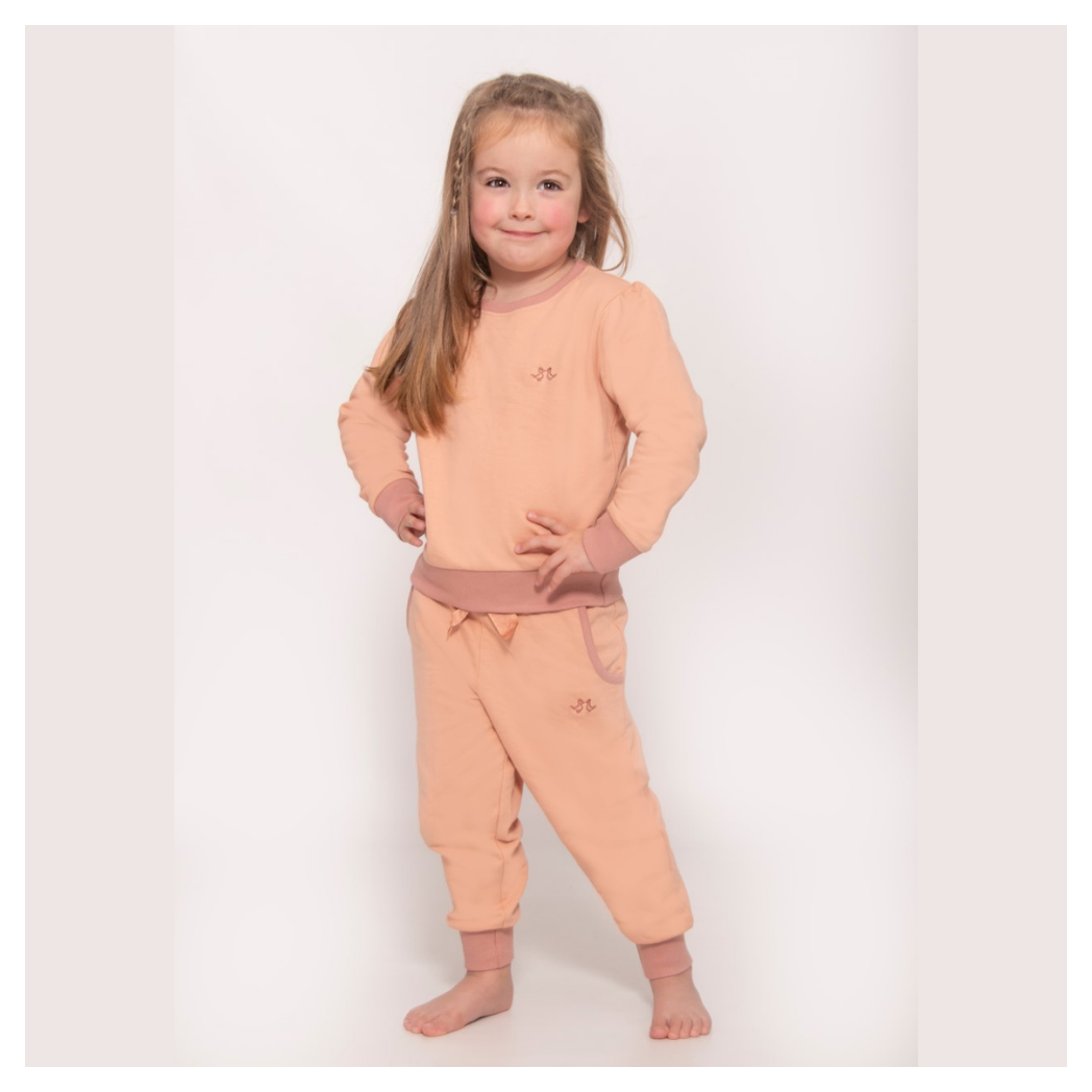 Girls Pink Jersey Lounge Set