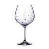 Diamante Gin Glass with Spiral Design Cutting