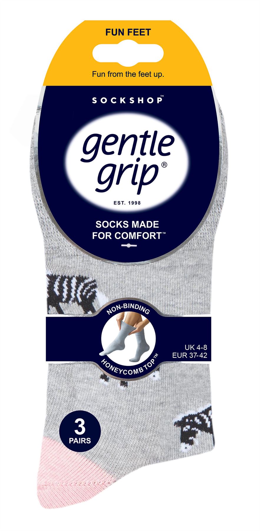 Gentle Grip - Ladies 6 Pack Socks