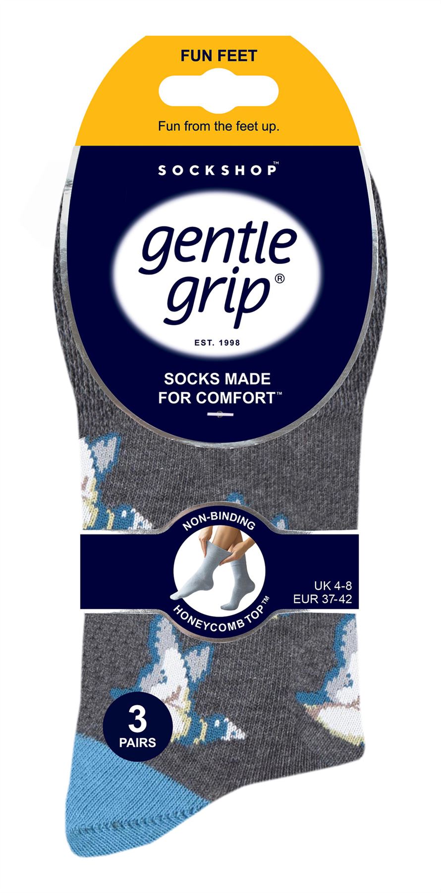 Gentle Grip - Ladies 6 Pack Socks