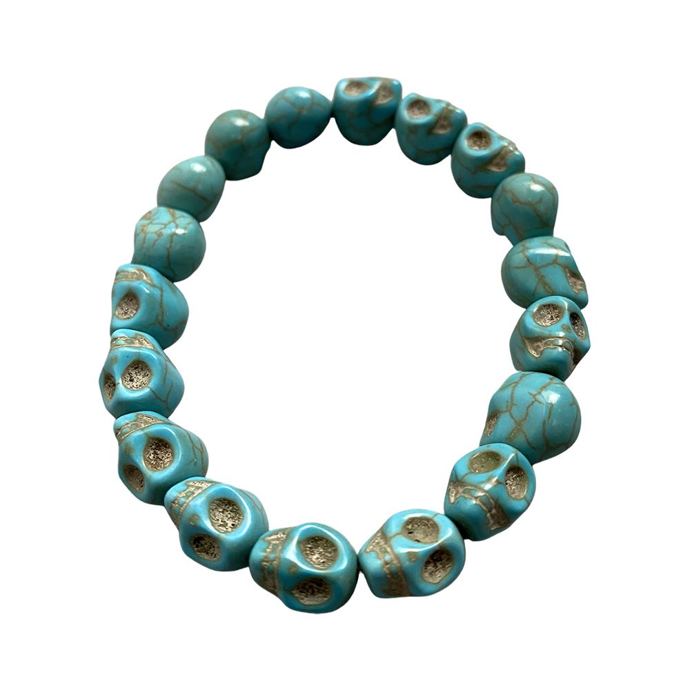 Skull Bracelet, Dyed Howlite