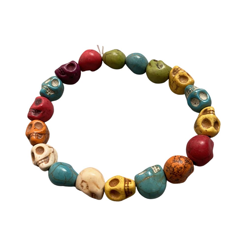 Skull Bracelet, Dyed Howlite