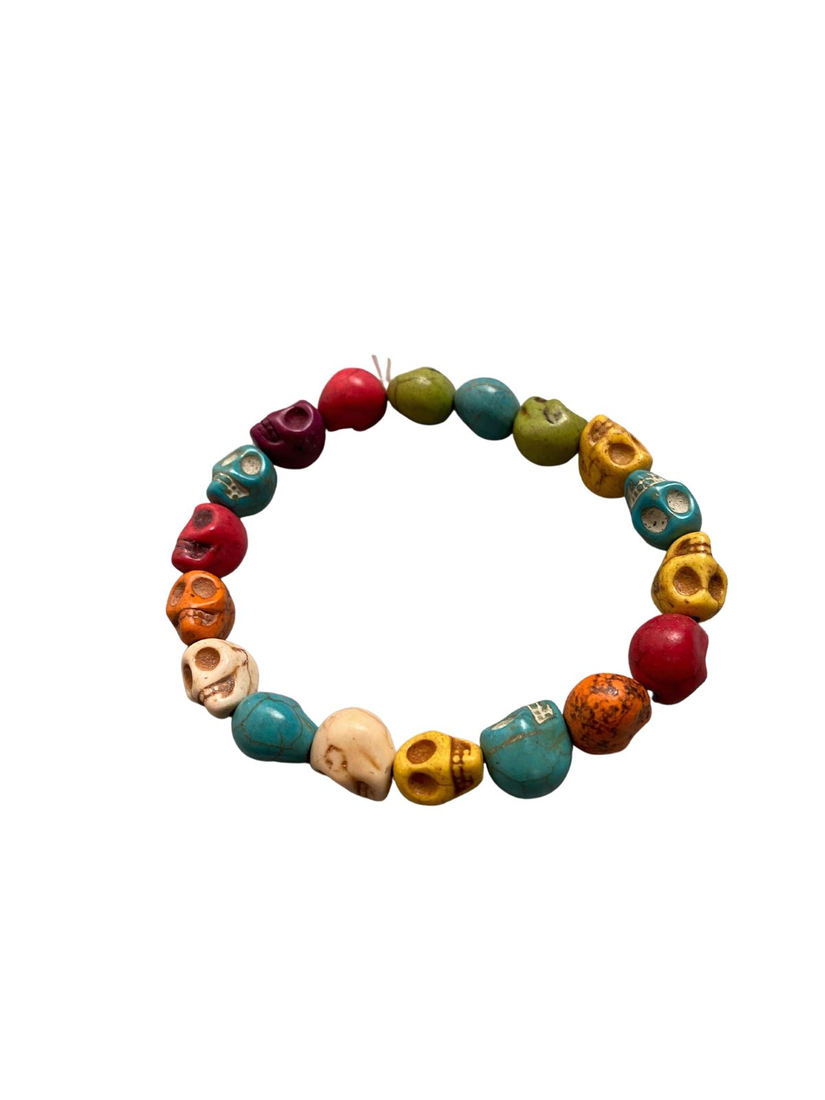 Skull Bracelet, Dyed Howlite