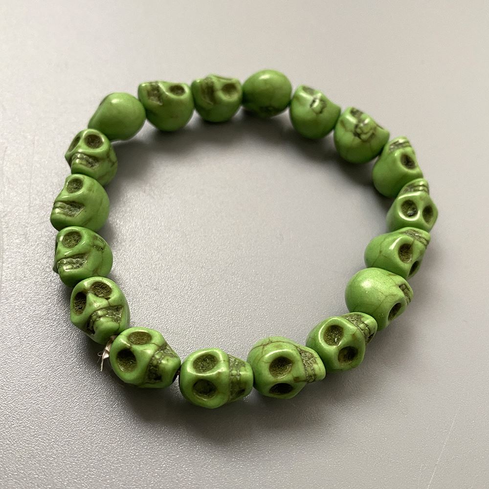 Skull Bracelet, Dyed Howlite