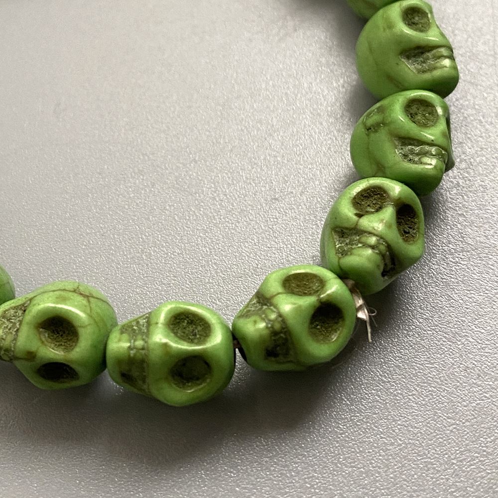 Skull Bracelet, Dyed Howlite