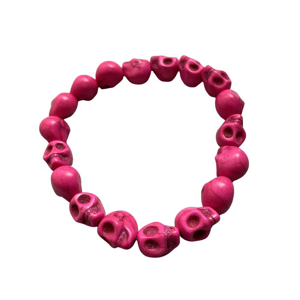 Skull Bracelet, Dyed Howlite