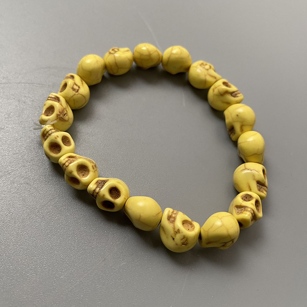 Skull Bracelet, Dyed Howlite