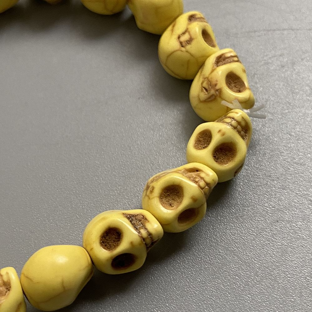 Skull Bracelet, Dyed Howlite