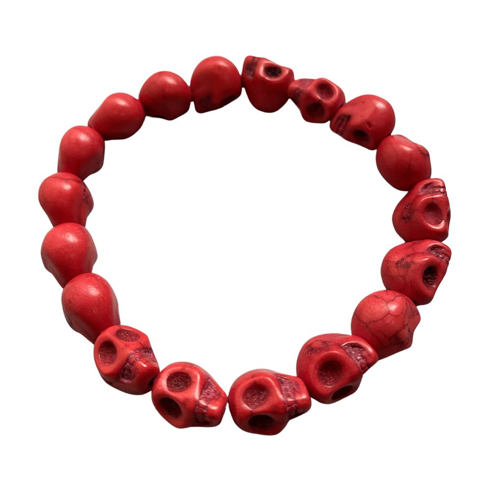 Skull Bracelet, Dyed Howlite
