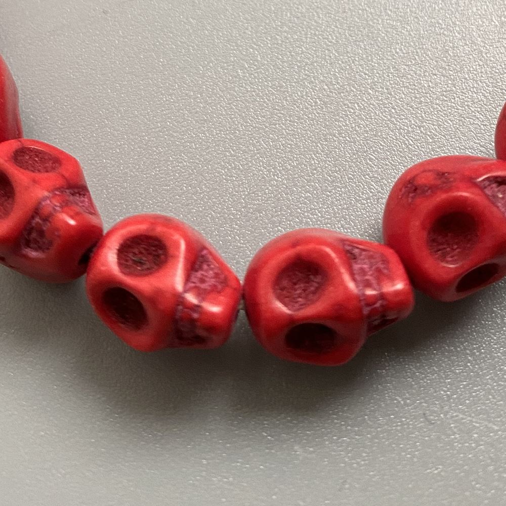 Skull Bracelet, Dyed Howlite