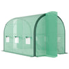 Outsunny Tunnel Greenhouse Upgraded Structure, Hinged Doors, 4 x 3(m)