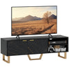 HOMCOM TV Unit, TV Stand Cabinet with Shelves and Storage Cupboard