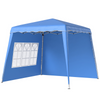 Outsunny 2.4 x 2.4m UV50+ Pop Up Gazebo Canopy Tent with Carry Bag
