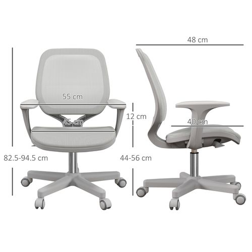 Vinsetto Office Chair, 360° Swivel Desk Chair with Security Wheels