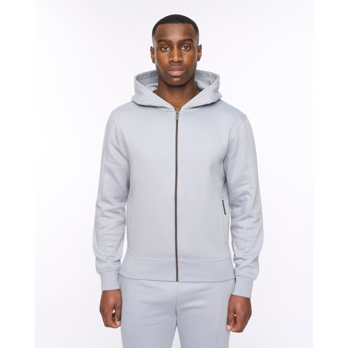 Chemtars Zip Thru Hoodie Steel Blue