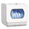 HOMCOM Worktop Dishwasher w/ 4 Place Settings 6 Programs, White