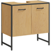HOMCOM Bathroom Under Sink Cabinet for Basin without or with Pedestal