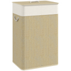 HOMCOM Laundry Hamper with Removable Washable Liner Bag