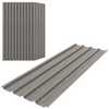 Outsunny Pack of 12 Metal Roofing Sheets for Greenhouse, Black
