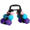 SPORTNOW Dumbbells Set with Storage Rack, 2 x 1kg, 2 x 3kg, 2 x 5kg