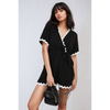 Scalloped Trim Wrap Over Playsuit