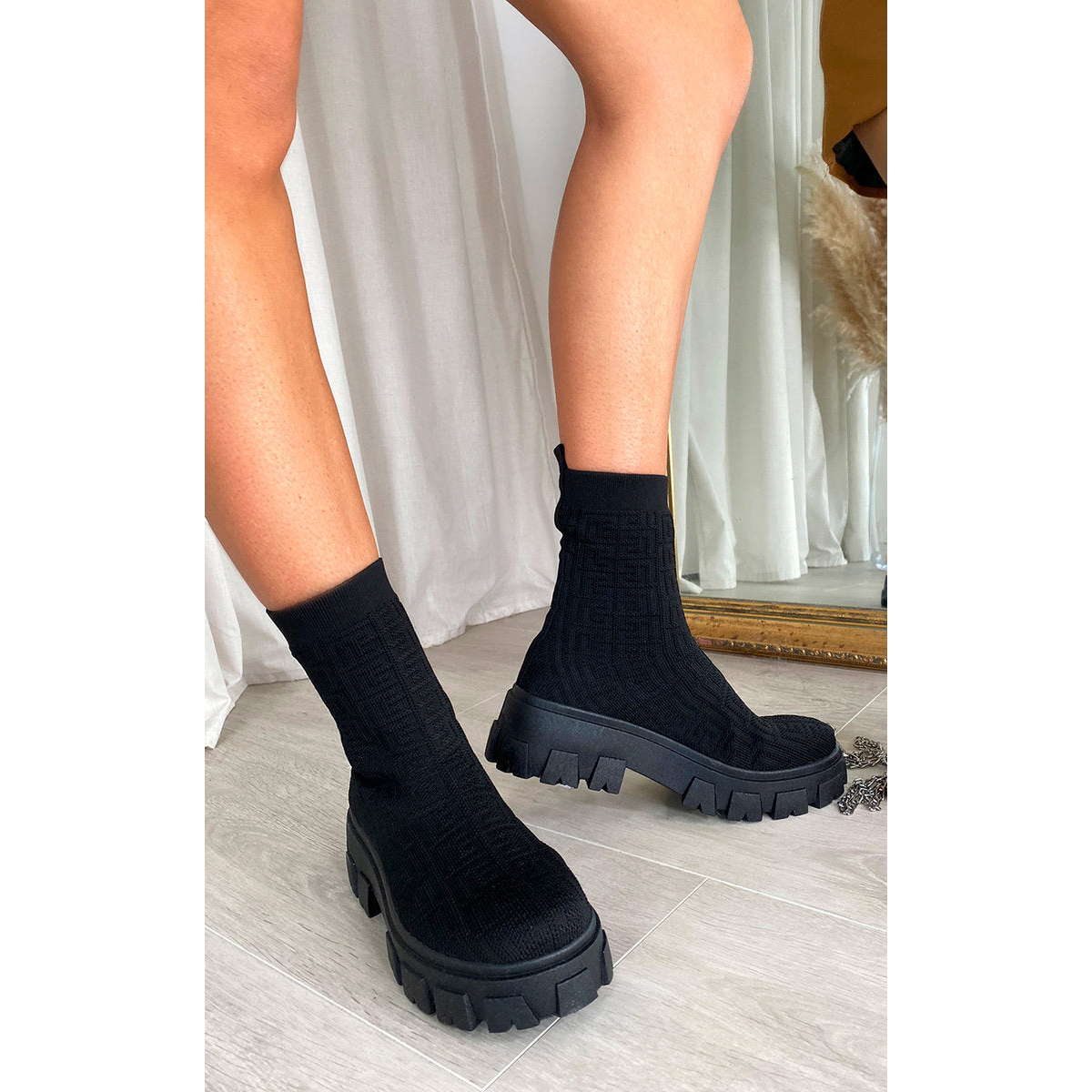 Chunky Sock Boots