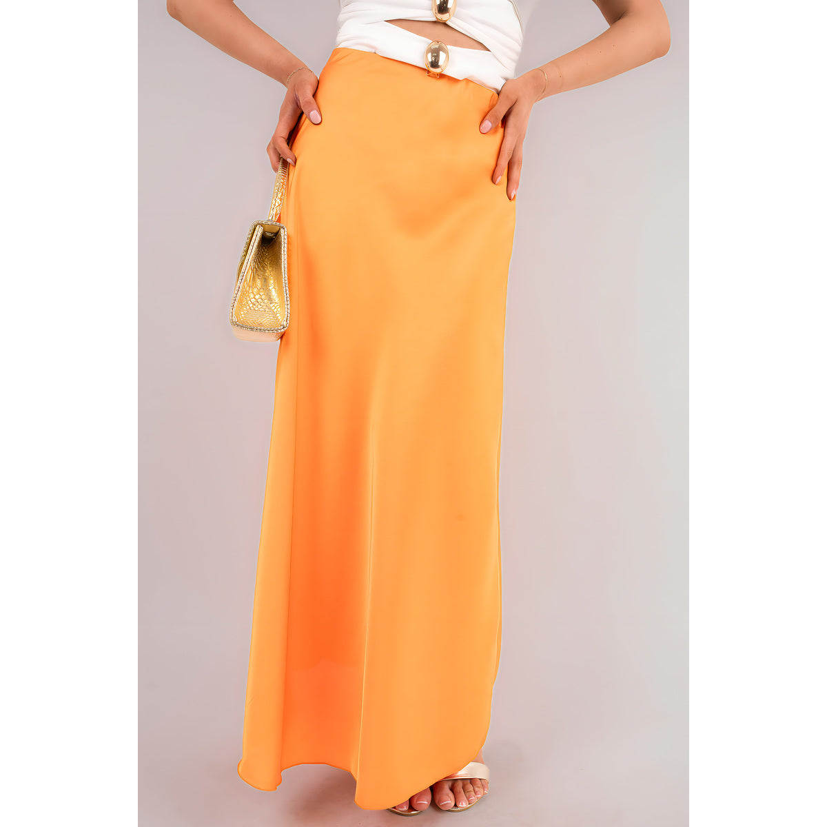 Lightweight High Waisted Maxi Skirt