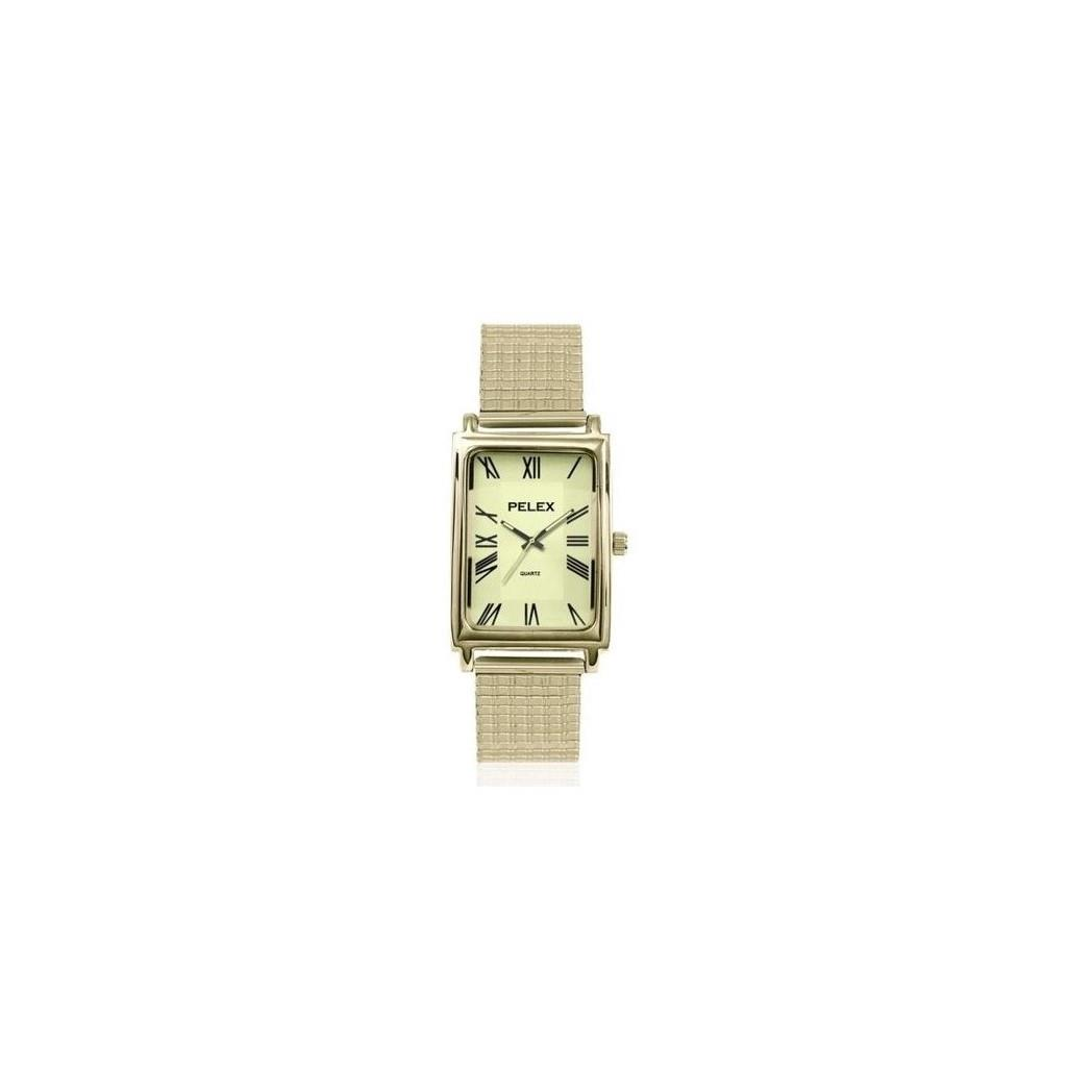 PELEX Mens Roman Numerals Expander Bracelet Quartz Watch PLX-021 Available Multiple Colour