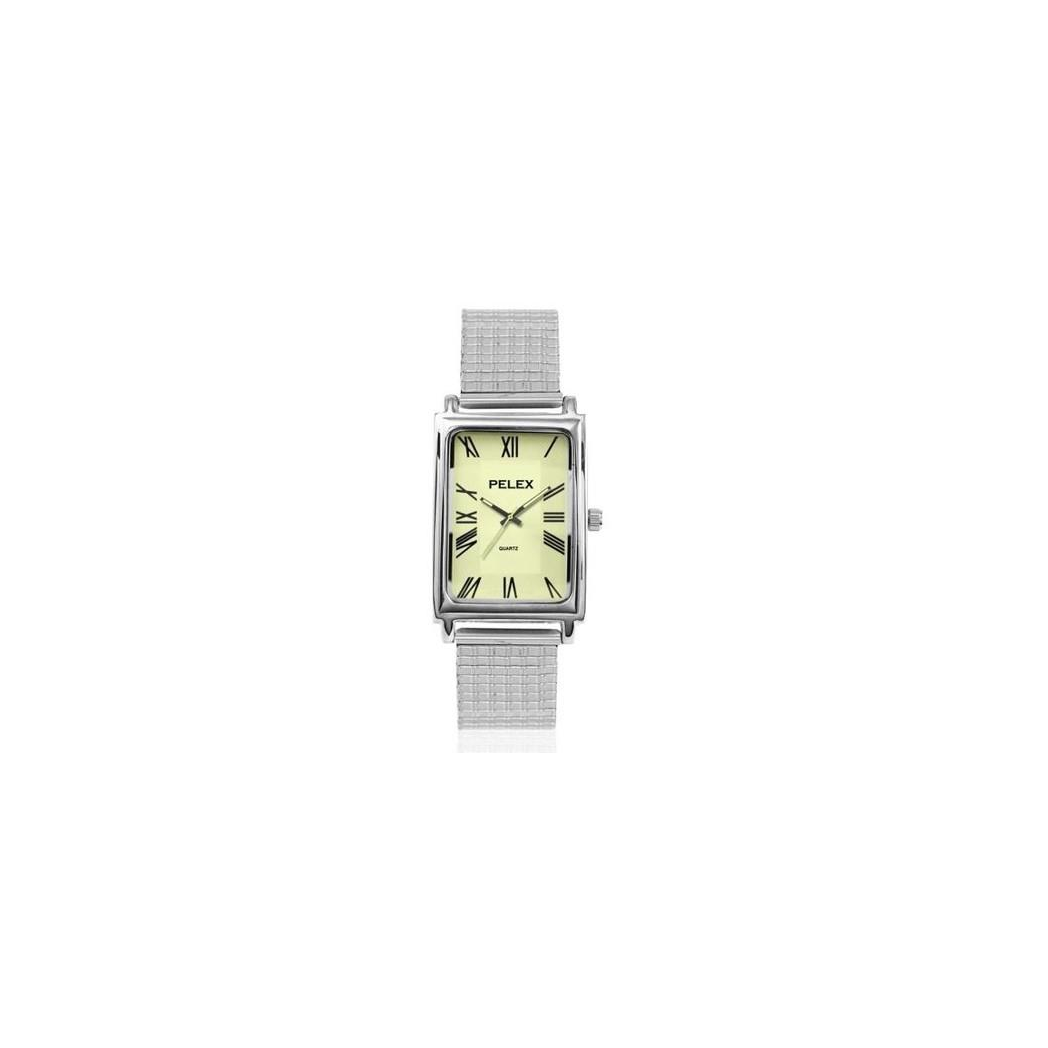 PELEX Mens Roman Numerals Expander Bracelet Quartz Watch PLX-021 Available Multiple Colour