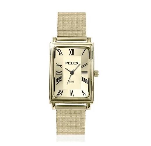 PELEX Mens Roman Numerals Expander Bracelet Quartz Watch PLX-021 Available Multiple Colour
