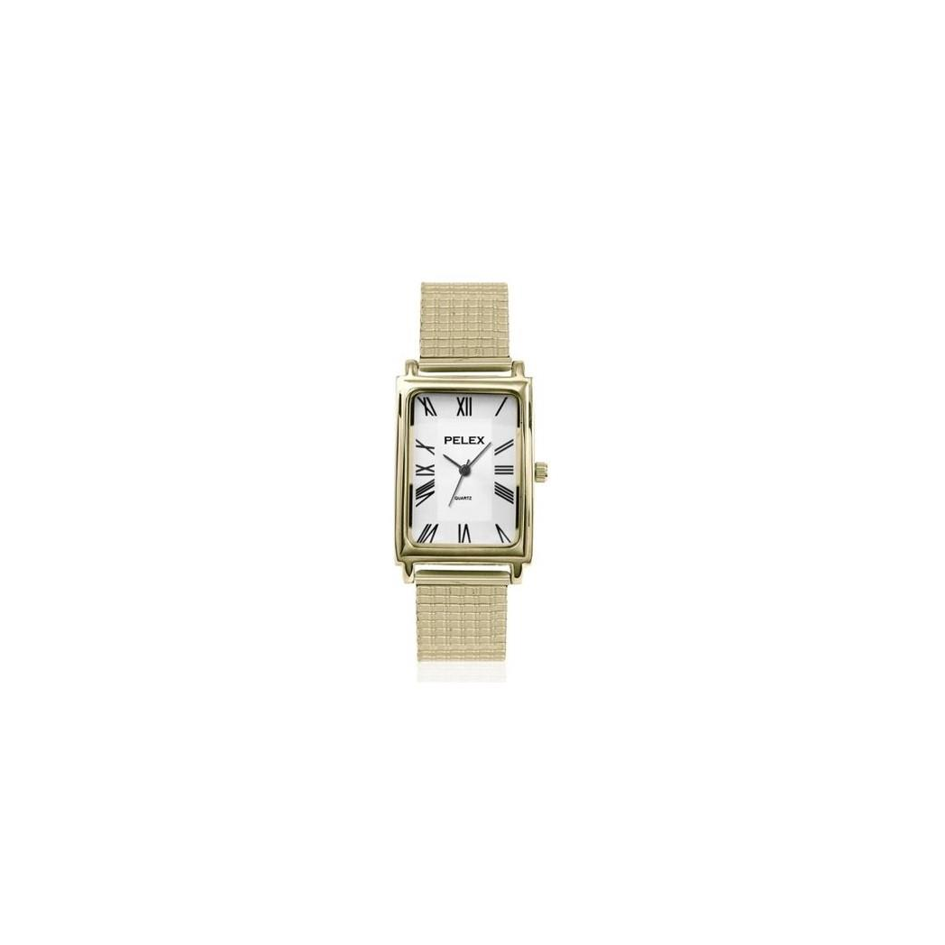 PELEX Mens Roman Numerals Expander Bracelet Quartz Watch PLX-021 Available Multiple Colour