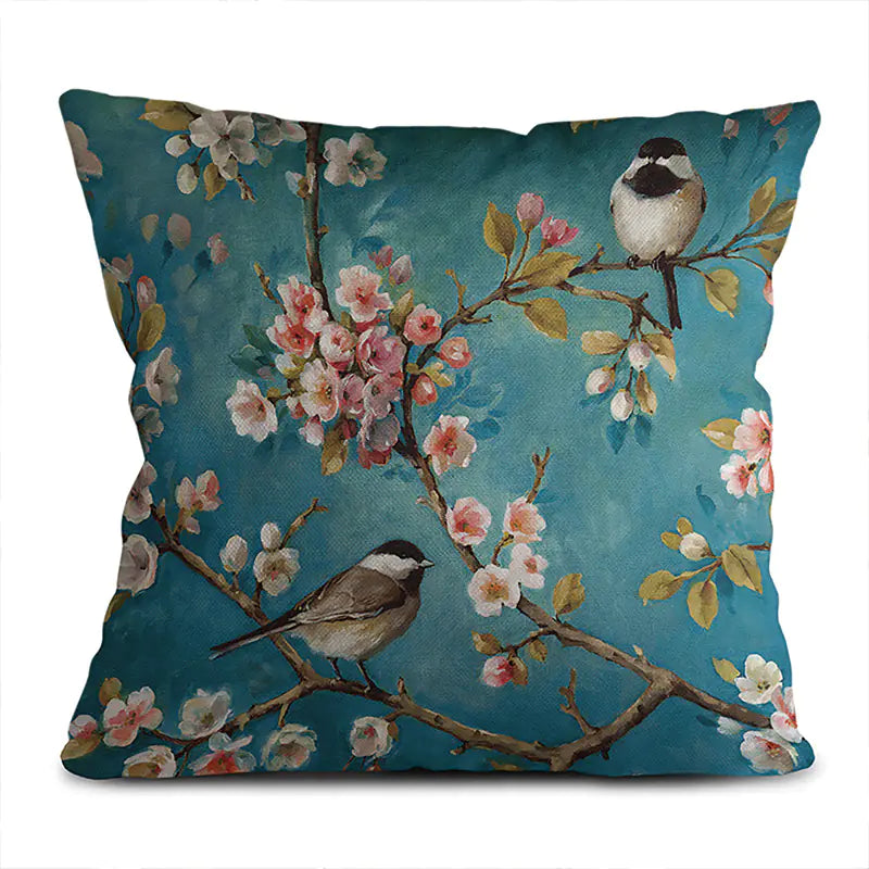 Super Soft Nature Print Pillowcase – Decorative Cushion Cover 45cm
