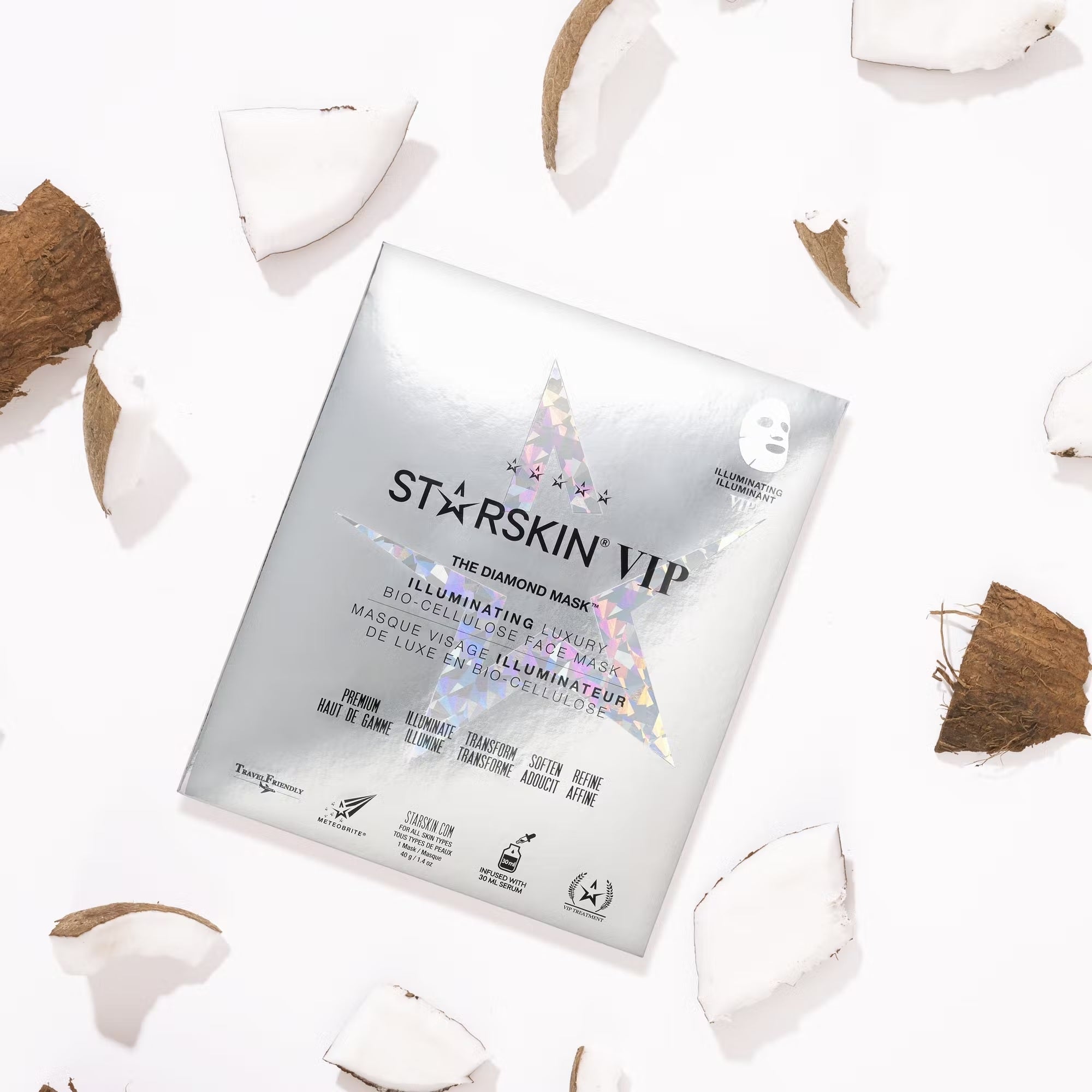 STARSKIN VIP The Diamond Mask™ Illuminating Bio-Cellulose Face Mask